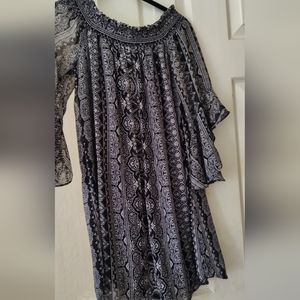 Black designed dress